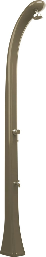 Doccia Solare da Esterno Giardino 20L Miscelatore e Lavapiedi Arkema Happy One Dove Gray...