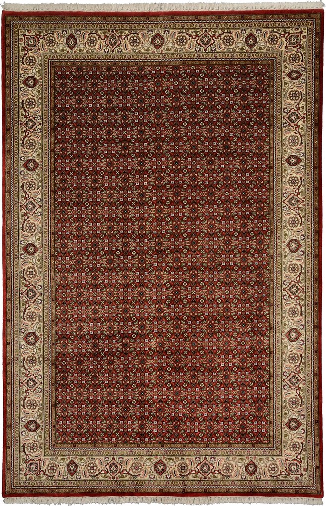 Tabriz Tappeto orientale 200x310 Rosso (Indian) Annodato A Mano