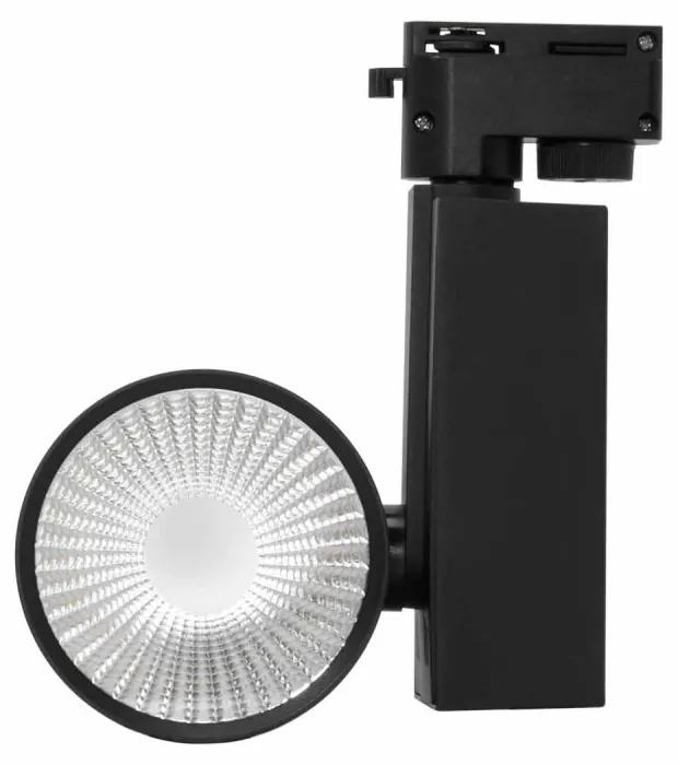 Faretto LED 40W per Binario Monofase, CRI92, 125lm/W, 100° - Nero Colore  Bianco Naturale 4.000K