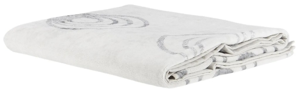 Telo Bagno in Acrilico Dralon Silver circle 95X150 Carrara