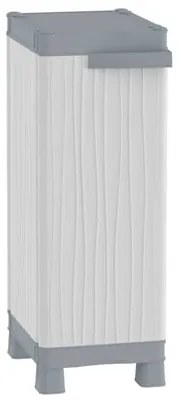 Armadio basso Base 350 UW TERRY STORAGE in polipropilene, grigio L 35 x H 97.6 x P 43.8 cm 1 anta, adatto per interno/esterno