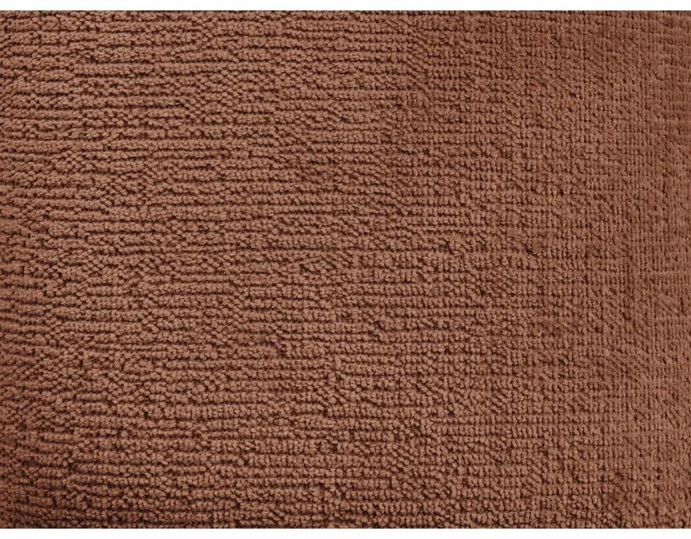 Divano angolare color terracotta (penisola a sinistra/a L) con rivestimento in ciniglia Whesley – Bobochic Paris