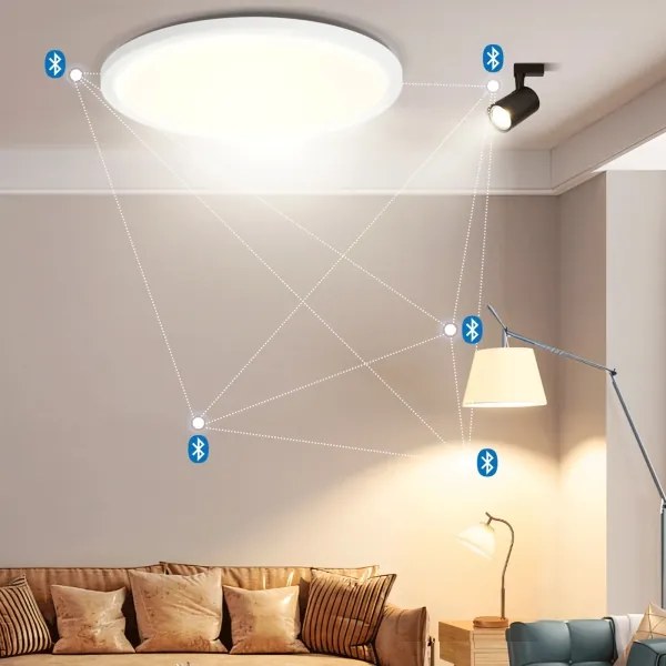 Brilagi - Plafoniera LED RGBW dimmerabile VIBE LED/24W/230V 3000-6500K bianca + telecomando