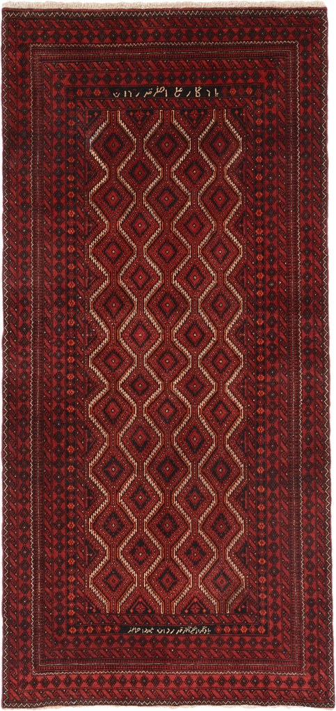 Beluch Tappeto 90x200 (Iran) Annodato A Mano