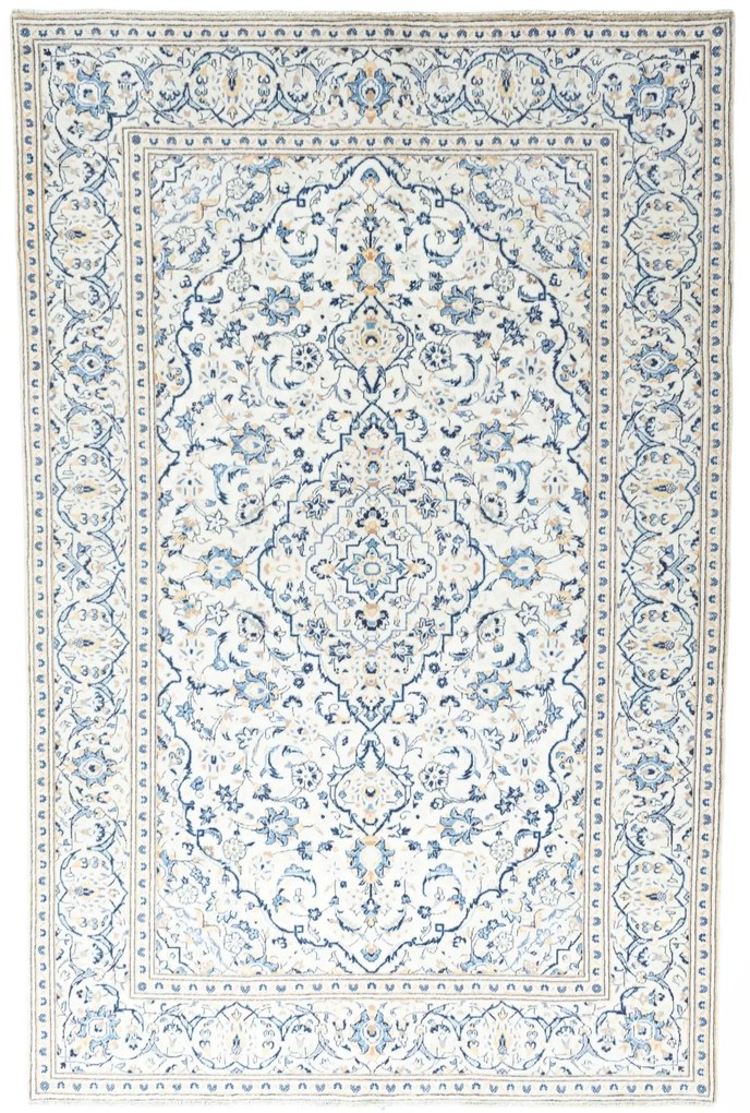 Kashan Tappeto persiano 200x300 Beige (Iran) Annodato A Mano