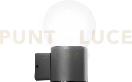 Applique skittle antracite 1 luce attacco e27 ip54 15x28x22,7cm dif...