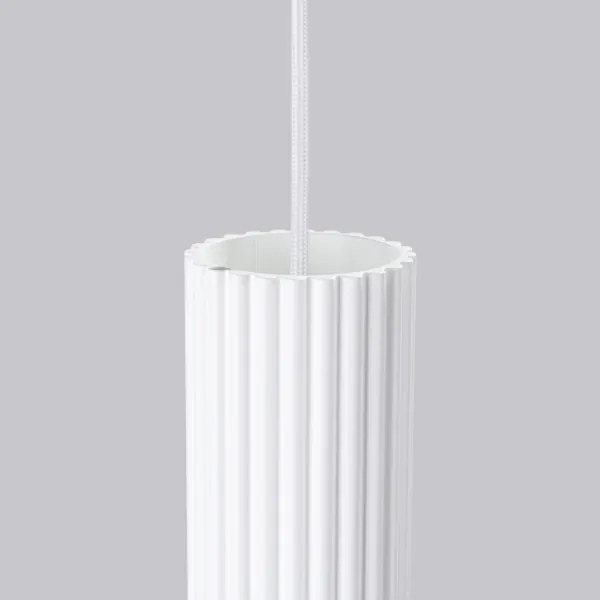 Sollux SL.1535 - Lampadario a sospensione con filo KARBON 1xGU10/10W/230V bianco