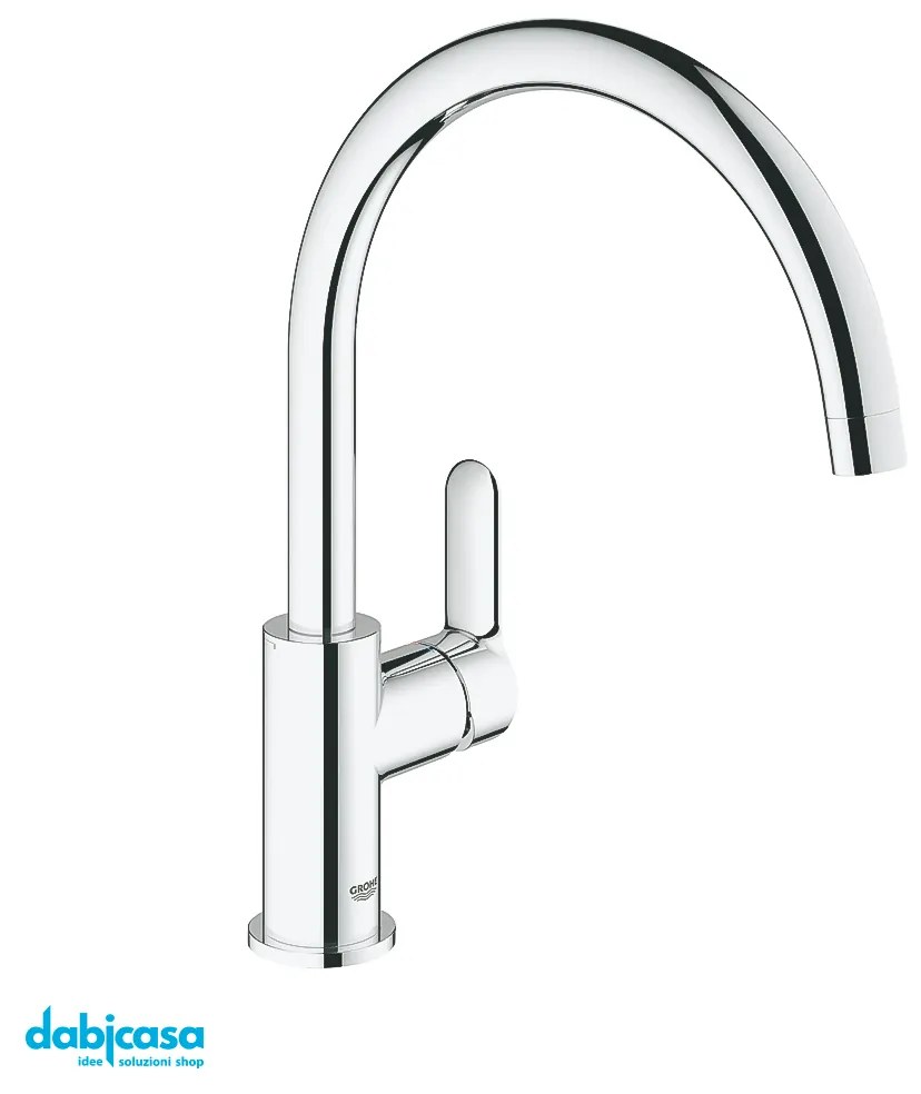 Grohe "Bauedge" Miscelatore Lavello Cucina C/Canna Girevole Cromo Lucido