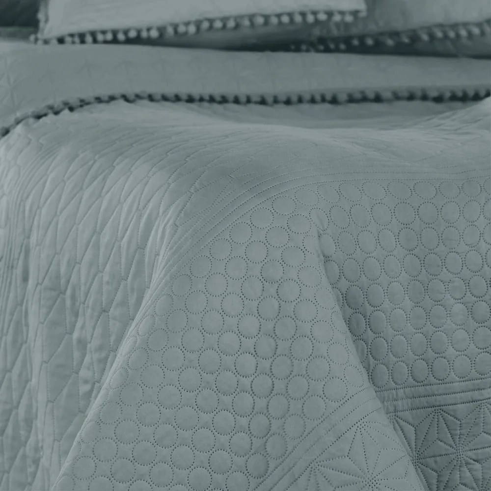 Copriletto grigio 220x240 cm Meadore – Restilo