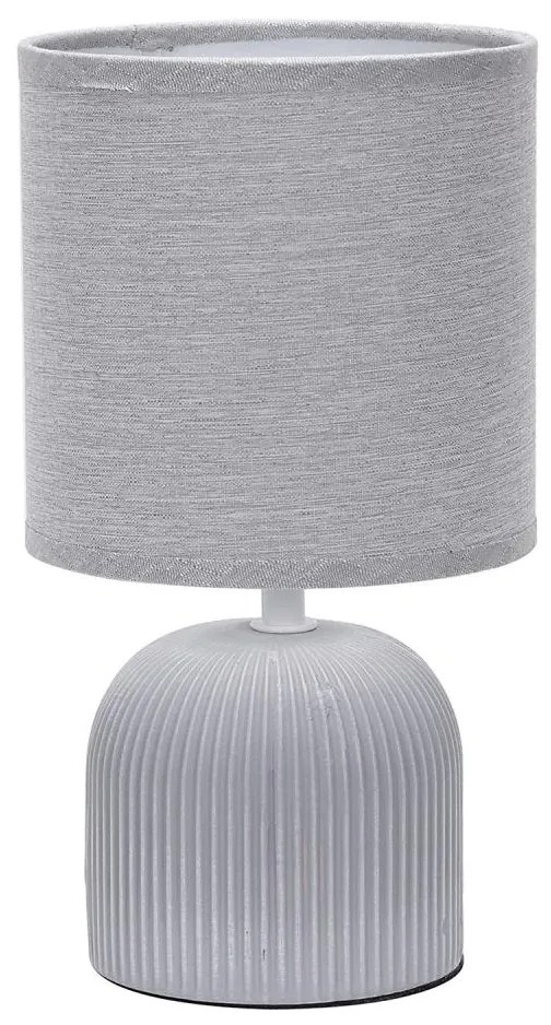 ONLI - Lampada da tavolo SHELLY 1xE27/22W/230V grigio 28 cm