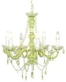 Lampadario DKD Home Decor Metallo Verde Acrilico 25 W (51 x 51 x 100 cm)