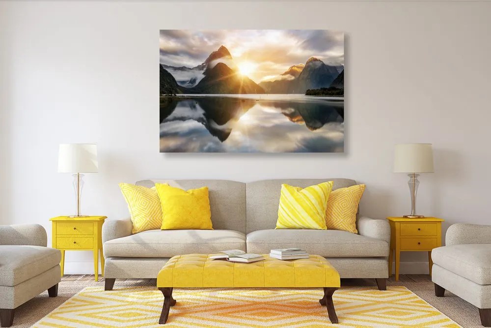 Quadro su tela – Splendida alba in Nuova Zelanda
