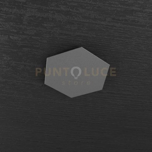 Hexagon applique-plafoniera decorativo grigio antracite 1142-1d-ga