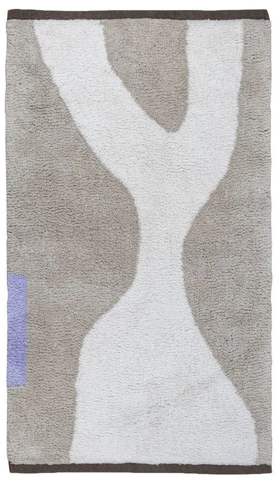 Tappeto in cotone lavabile bianco e beige 50x80 cm Figura - Mette Ditmer Denmark