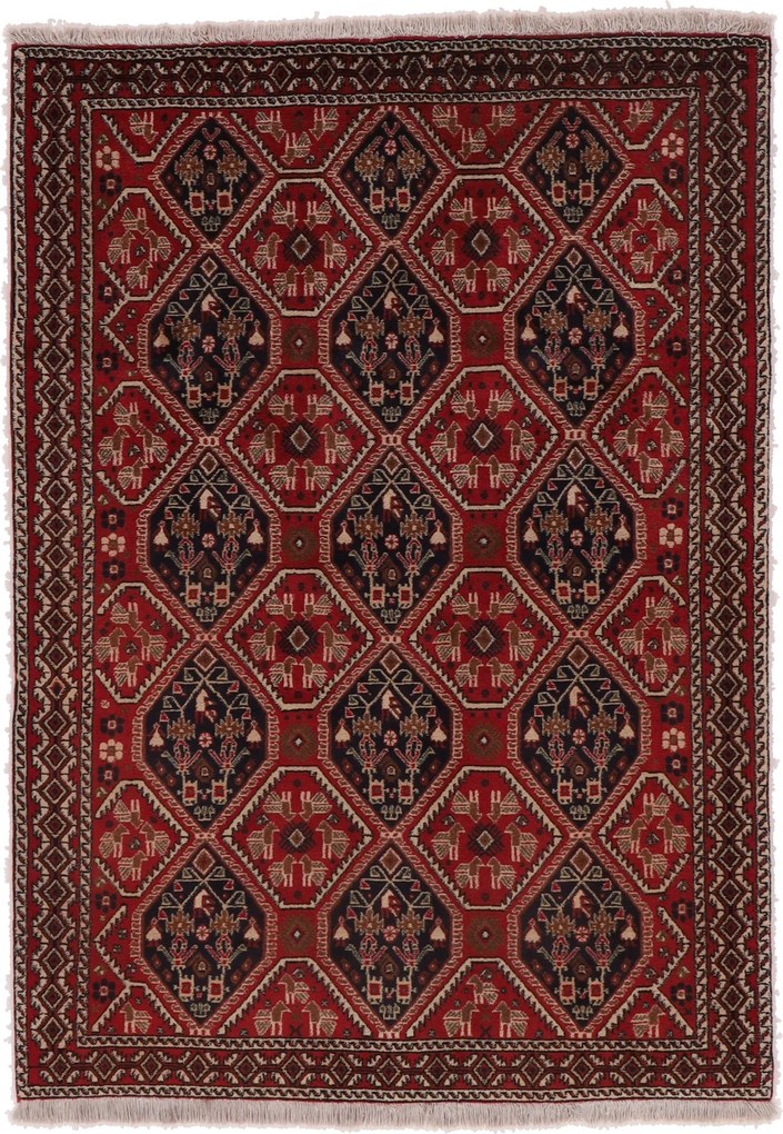Afshar Tappeto 120x170 (Iran) Annodato A Mano