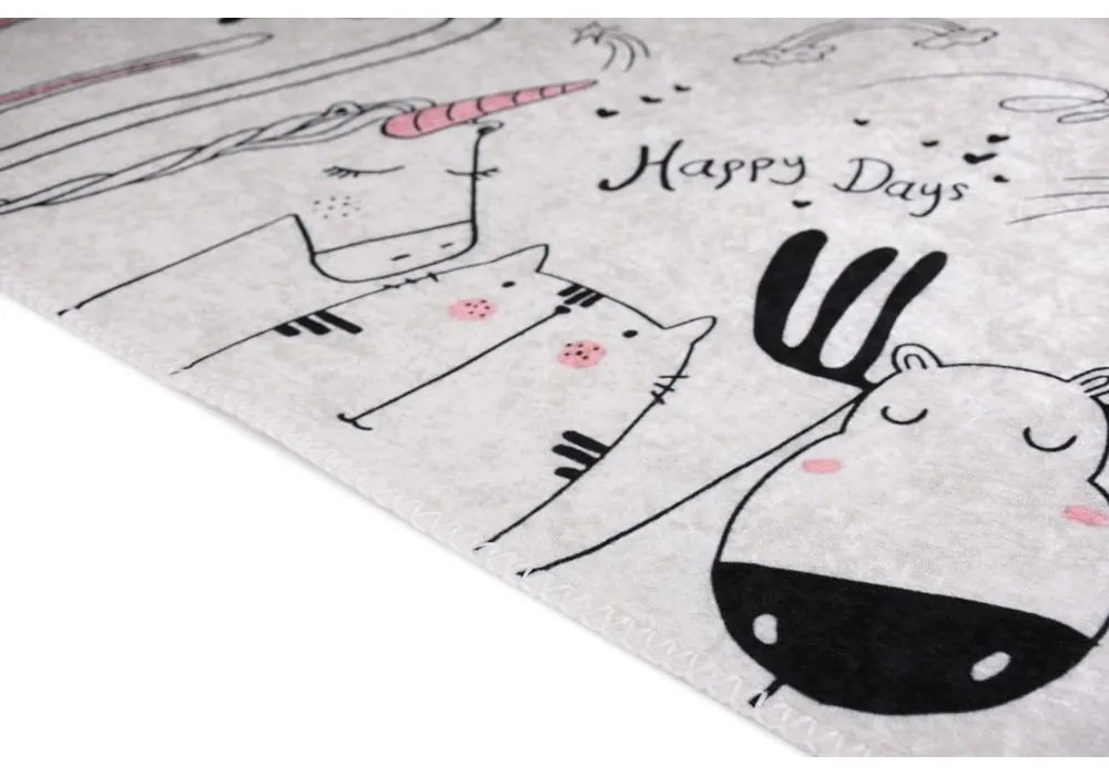 Tappeto per bambini avorio lavabile 120x180 cm Animal Kingdom – Vitaus