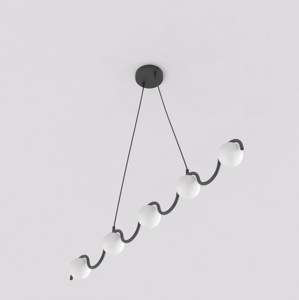 Lampada a Sospensione SINUS 5 5xG9 in Acciaio