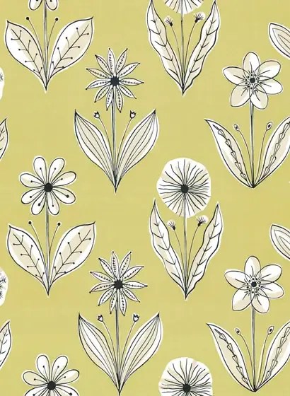 Little Greene Carta da parati Florette - Acid Drop
