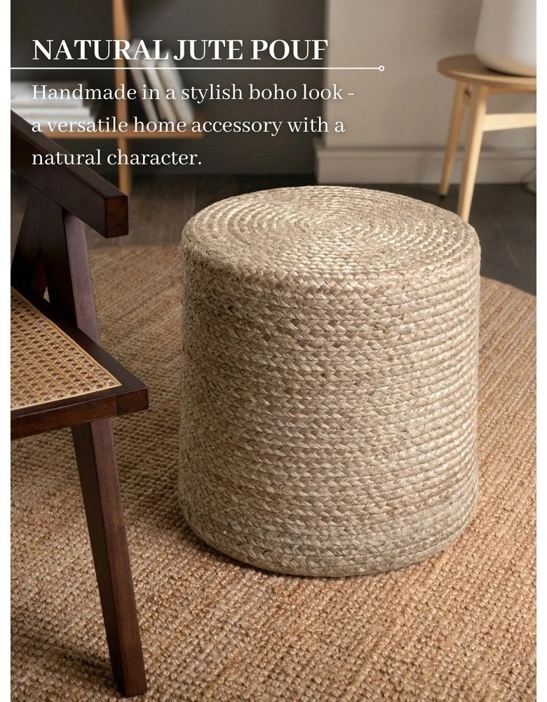 Poggiapiedi greige Jutta Greige – Hanse Home