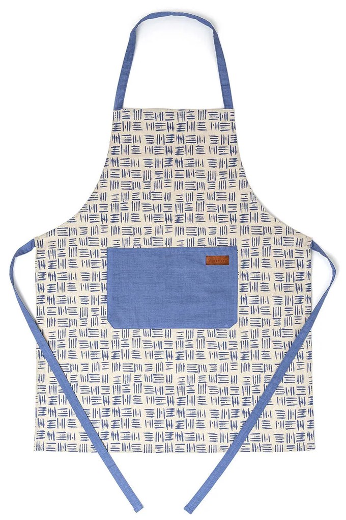 Grembiule con Tasca Vinthera Vinthera Azzurro Cotone (60 x 75 cm) (Pack 12x)