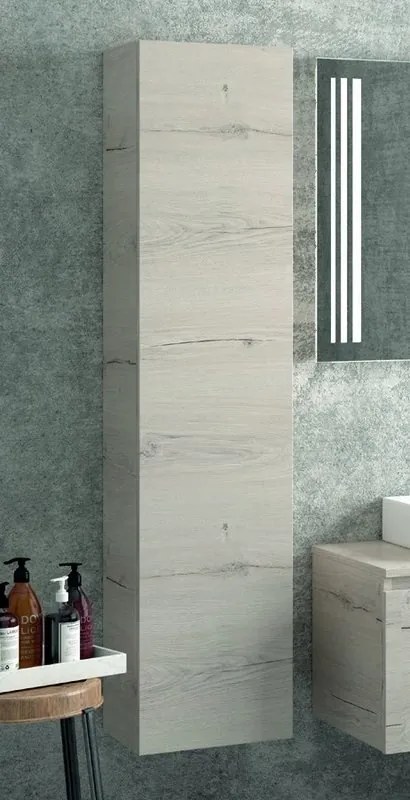 Composizione bagno sospesa 100cm mobile specchio e colonna - KAMALU