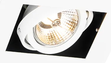 Set di 6 Faretti da Incasso Moderni Bianchi Regolabili - Oneon 70