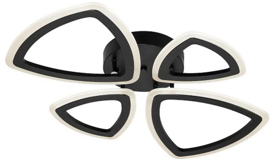 Lampadario a plafone  4xLED/22W/230V nero