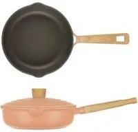 Padella alta 24 cm con coperchio rosa Pot Art