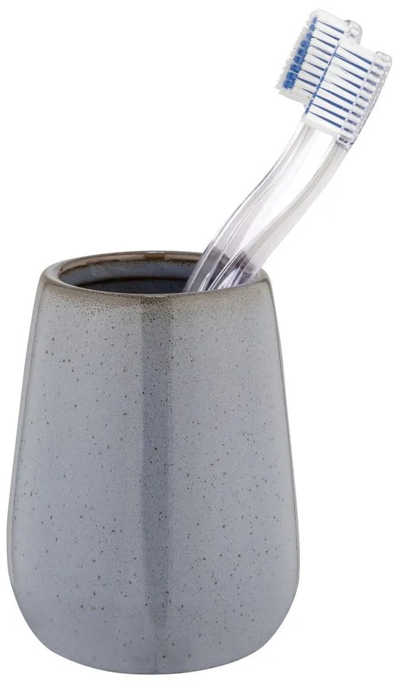 Portaspazzolino grigio in ceramica Sirmione – Wenko