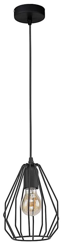 Lampadario a sospensione con filo BRYLANT BLACK 1xE27/60W/230V