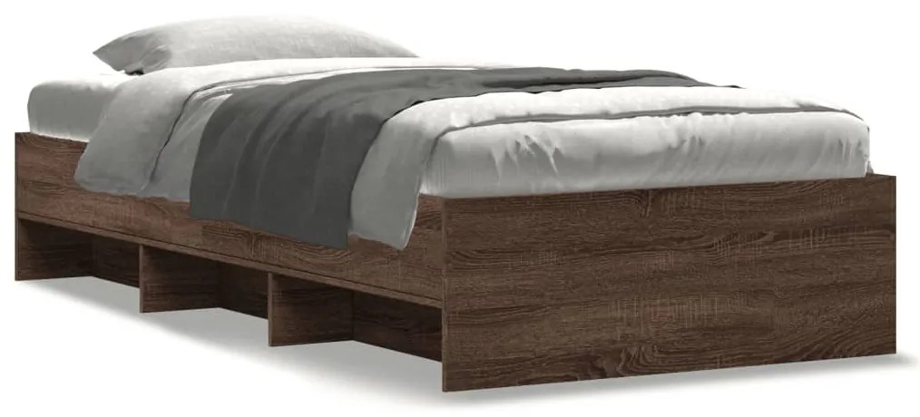 Giroletto Senza Materasso Rovere Marrone 90x200cm İn Truciolato /