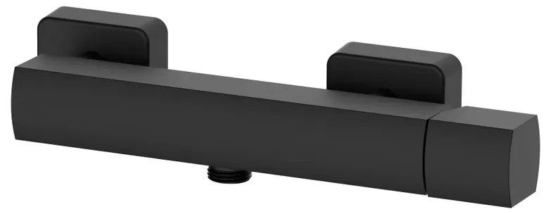 Rubinetto per doccia getto laminare cristallino monocomando Coral nero opaco AQUASANIT