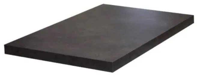 Top per lavabo Remix SENSEA L 60 x H 3.8 x P 49 cm metallo anticato truciolare, effetto pietra naturale, disponibile su misura