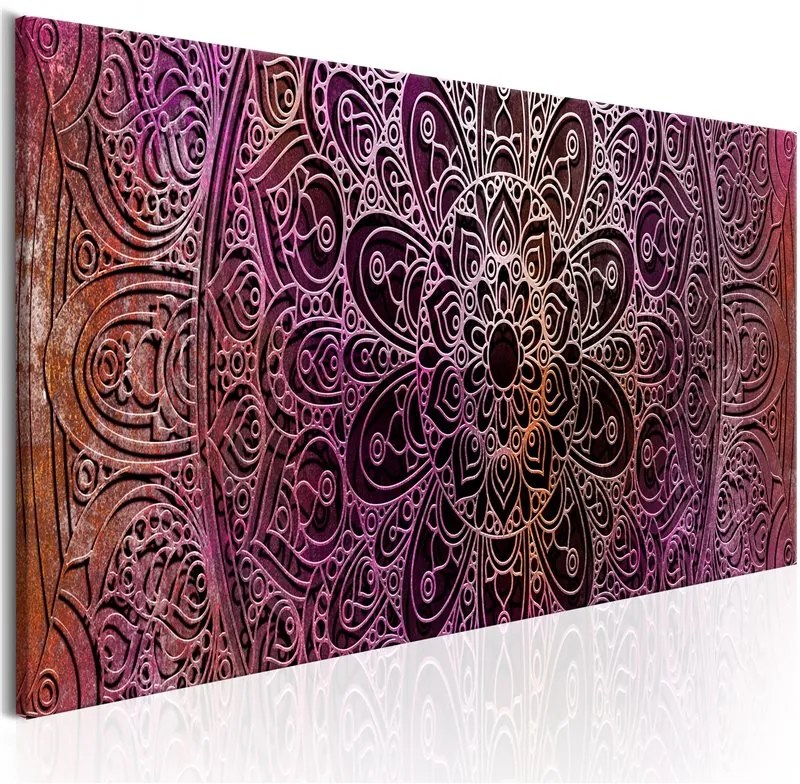 Quadro Mandala  Amethyst Energy  Colore color rame, Dimensioni e Misure 120x40