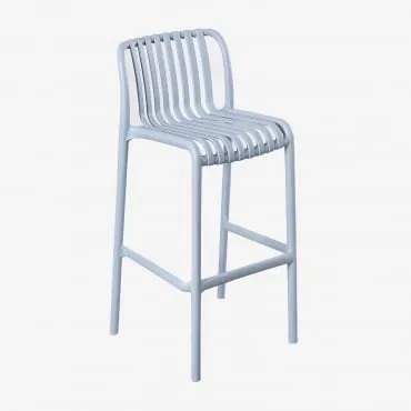 Sgabello alto impilabile Jardín Wendell Grigio Delfíno & ↑77 cm - Sklum