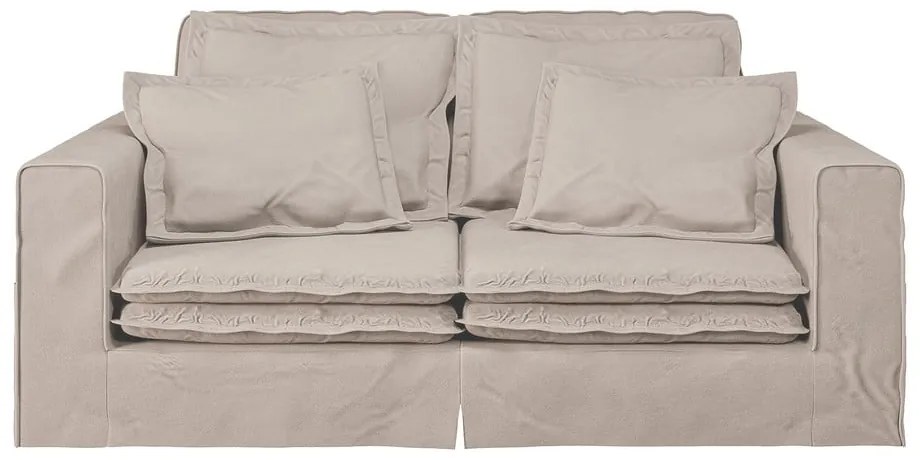 Divano marrone chiaro 196 cm Nora – Ropez