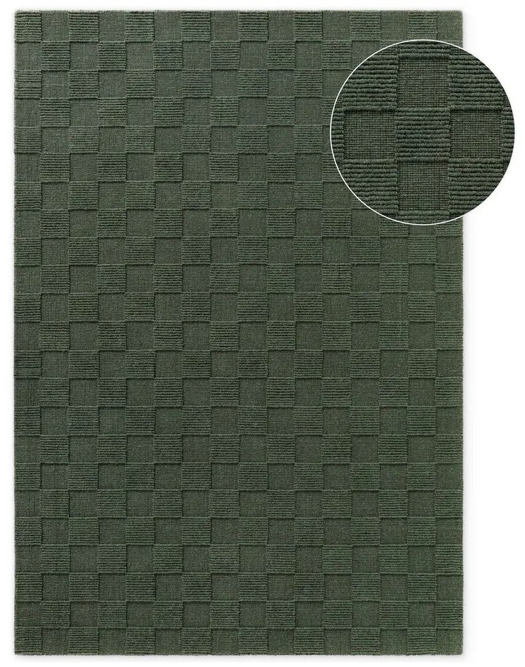 Tappeto verde scuro in lana tessuto a mano 120x170 cm Scala – Villeroy&amp;Boch