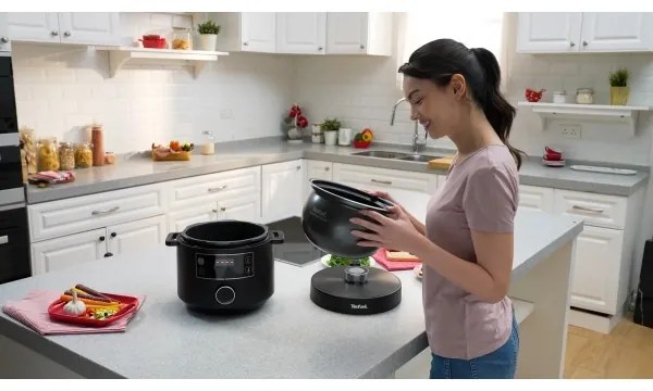 Tefal - Pentola elettrica multifunzionale TURBO CUISINE 4,8 l 1090W/230V nero