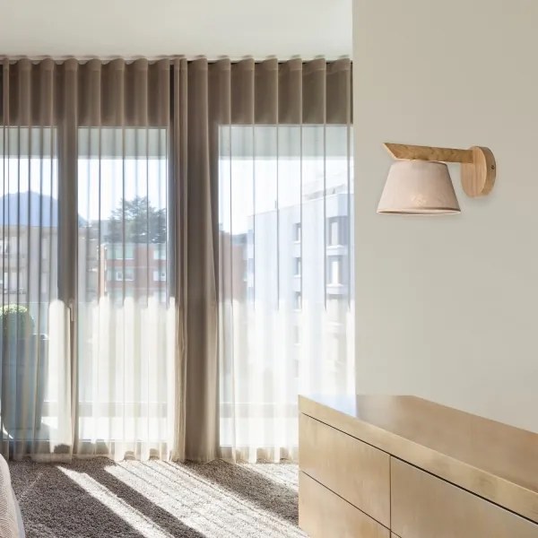 Lampada da parete ANTONIO 1xE14/40W/230V rovere
