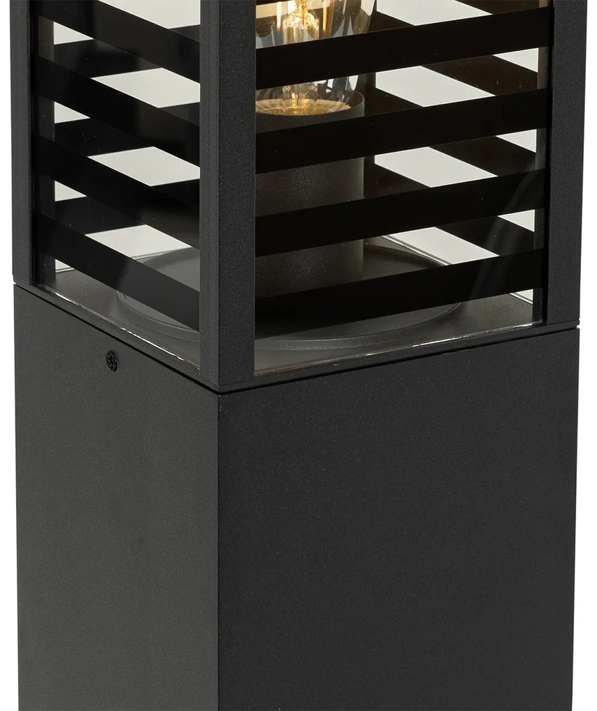 Lampada da terra per esterni moderna nera 80 cm IP44 - Reims