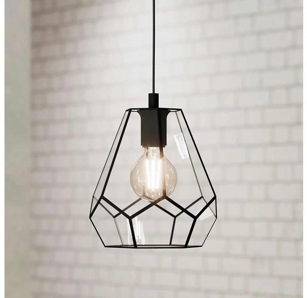 Eglo 43643 - Lampadario su corda MARDYKE 1xE27/40W/230V