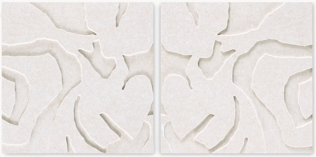 Set di 2 pannelli fonoassorbenti componibili Soft Embrace 1+2