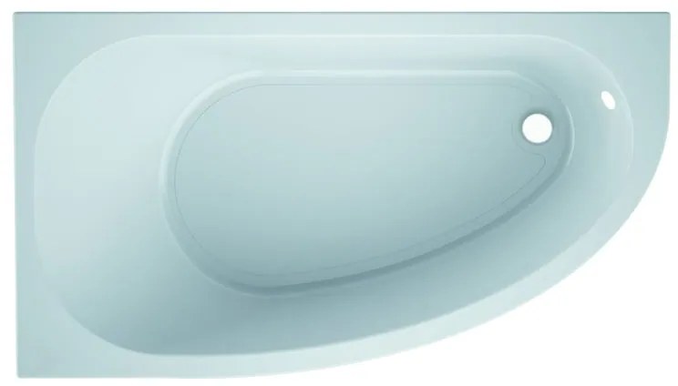 Vasca angolare sinistra Tripoli acrilico bianco 160 x 90 cm SANYCCES