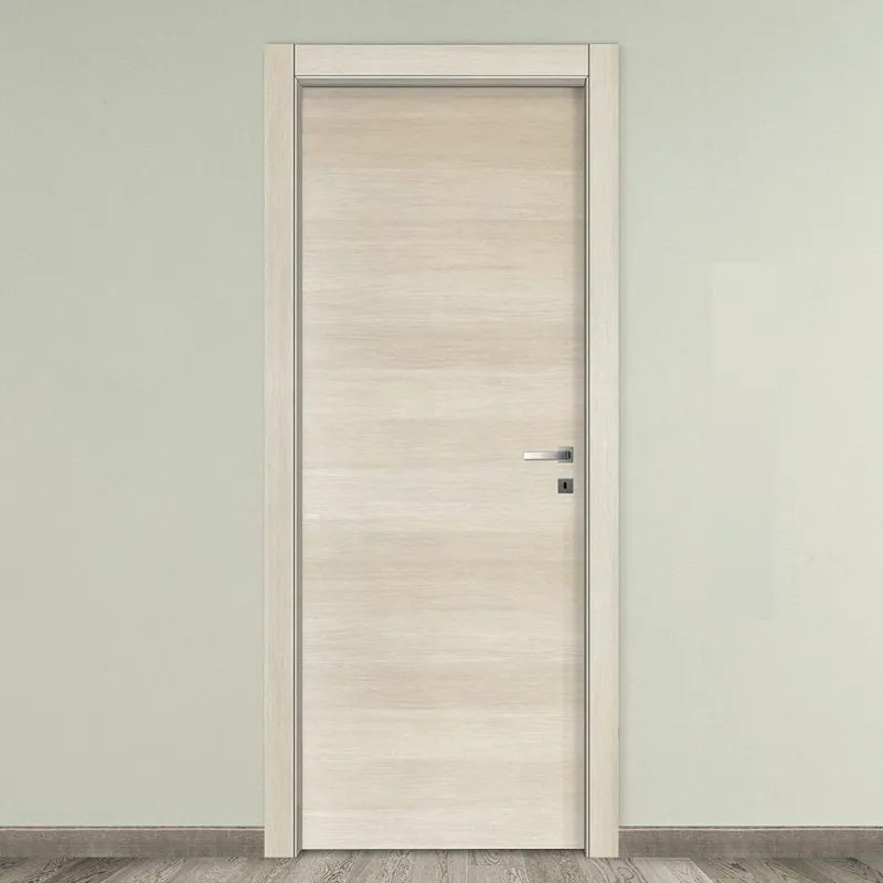 Porta battente Oxford beige L 80 x H 210 cm reversibile