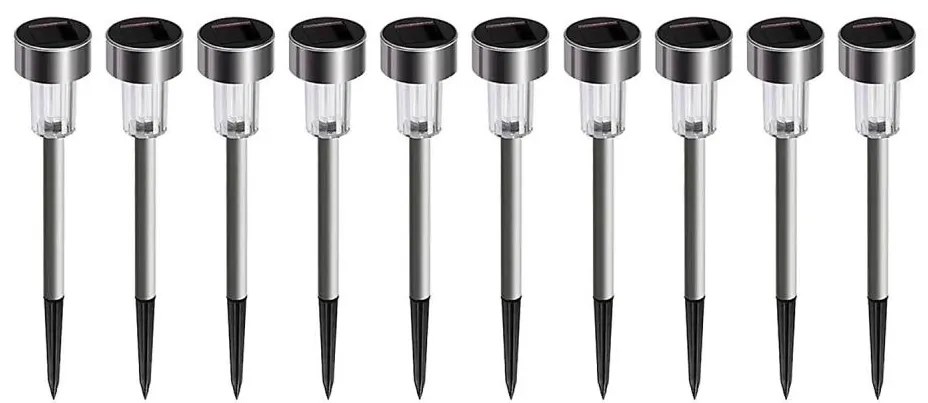 SET 10x Lampada solare LED 0,06W 1,2V 6000K IP44 40 mAh