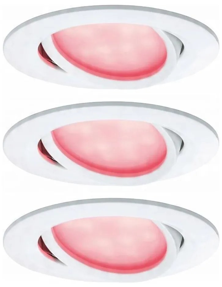 Paulmann 93940 -SET 3x LED RGBW/2W IP23 Dimmerabile Lampada da incasso per bagno 230V