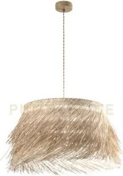 Lampadario a sospensione samoa in rattan 1 luce attacco e27 ip20 60...