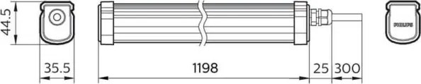 Philips - LED Luce per impieghi gravosi PROJECTLINE LED/34W/230V IP65