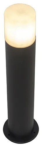 Lampada da esterno nera con paralume bianco opale 50 cm - Odense