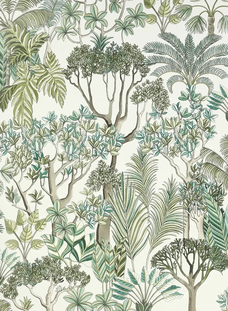 Manuel Canovas Carta da parati Morny - Vert de Gris